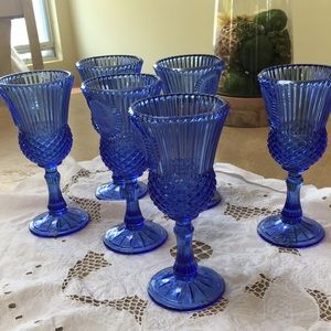 Exclusive Avon design produced by Fostoria. glasses